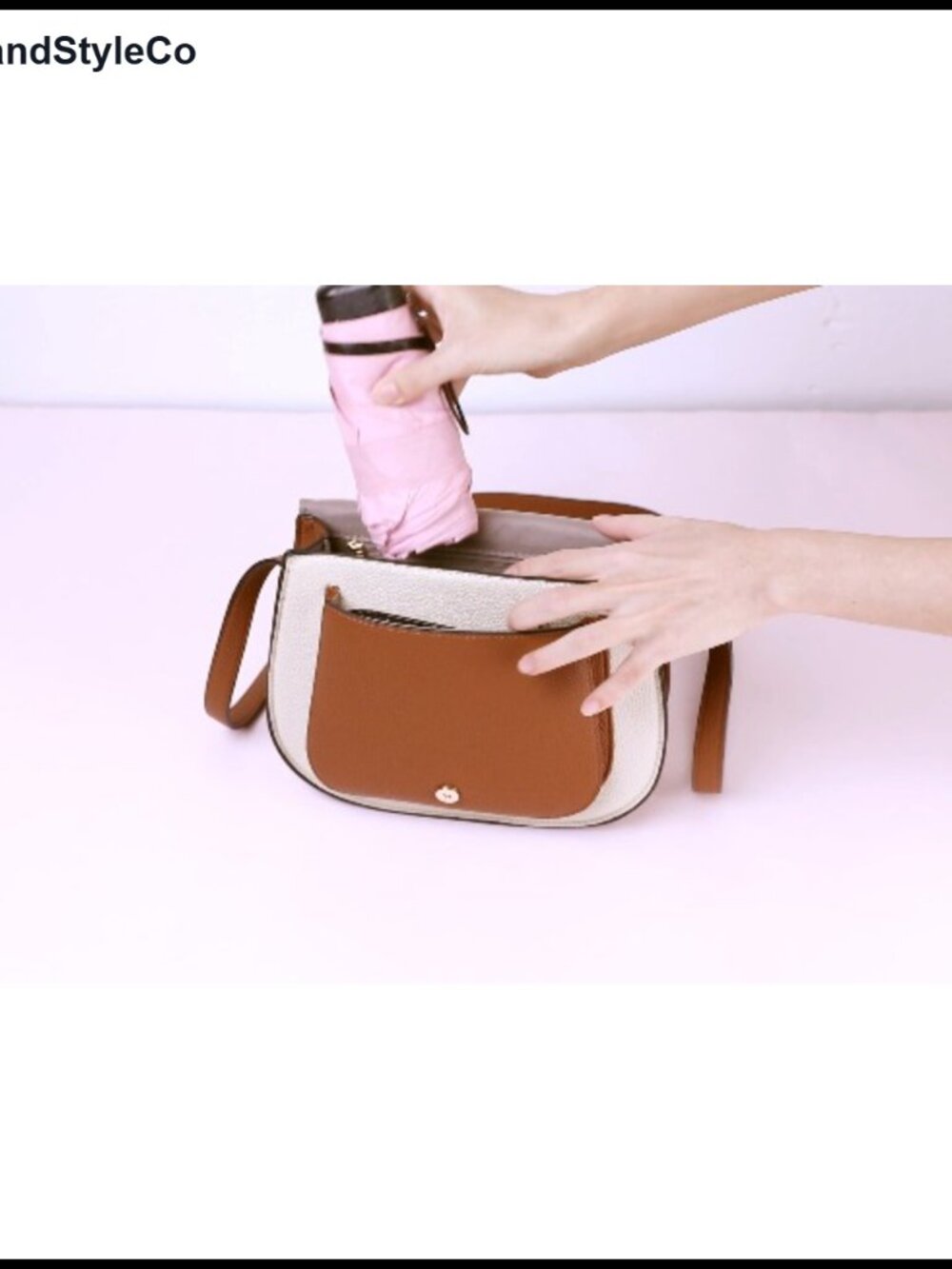 Women's Vegan Leather Crossbody Bag Travel Purse with Adjustable Strap - Picture 6 of 6